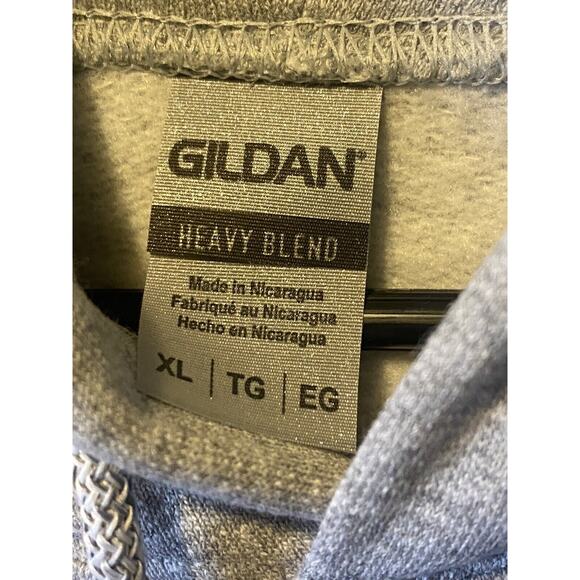 Disc Golf Patriotic FLAG Basket Vinyl Logo XL Pullover Hoodie Grey - Picture 5 of 8